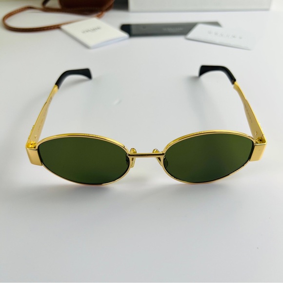 Celine TRIOMPHE METAL 01 SUNGLASSES IN METAL main image 7